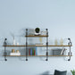 9.87"W Bookshelf Contemporary Style Wall Mounted Bookcase for Home Study Room