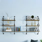 9.87"W Bookshelf Contemporary Style Wall Mounted Bookcase for Home Study Room
