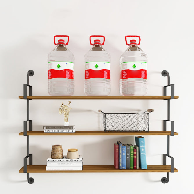 9.87"W Bookshelf Contemporary Style Wall Mounted Bookcase for Home Study Room