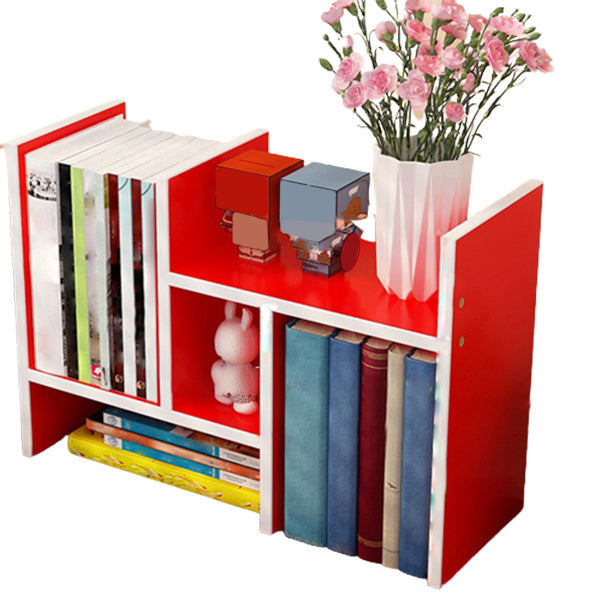 Modern Style 17.8"H Bookshelf Open Back Wood Bookcase for Home Office