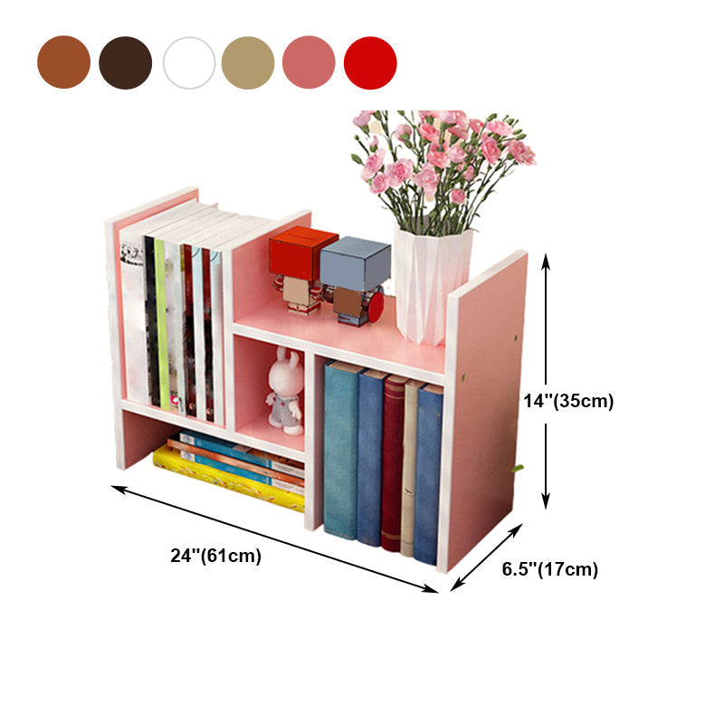 Modern Style 17.8"H Bookshelf Open Back Wood Bookcase for Home Office