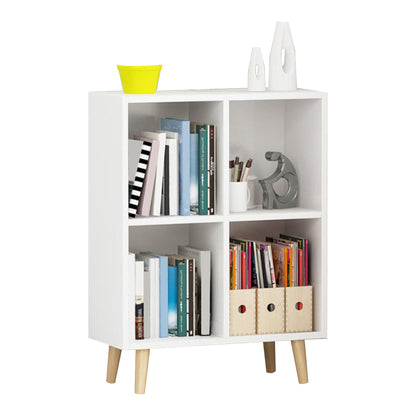 Engineered Wood Shelf Bookcase Closed Back Bookshelf for Study Room