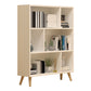 Engineered Wood Shelf Bookcase Closed Back Bookshelf for Study Room