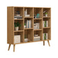 Engineered Wood Shelf Bookcase Closed Back Bookshelf for Study Room