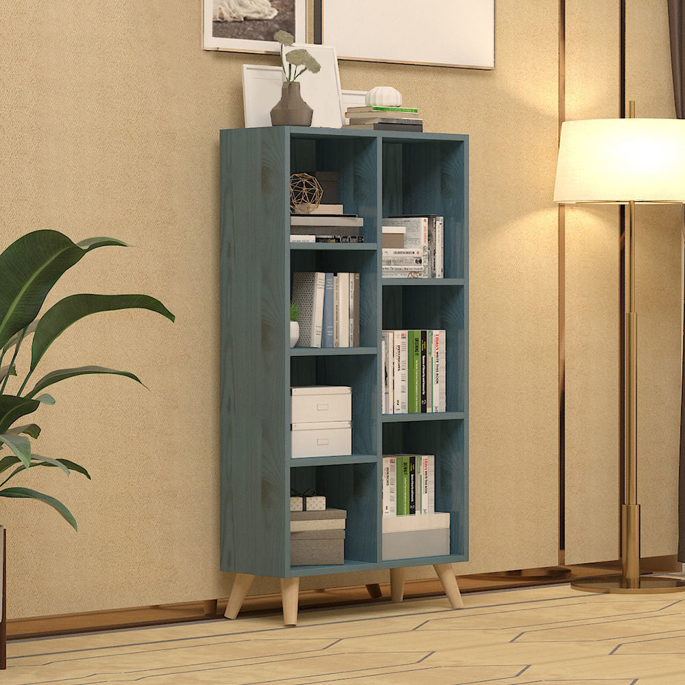 Engineered Wood Shelf Bookcase Closed Back Bookshelf for Study Room