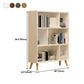 Engineered Wood Shelf Bookcase Closed Back Bookshelf for Study Room