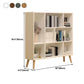 Engineered Wood Shelf Bookcase Closed Back Bookshelf for Study Room