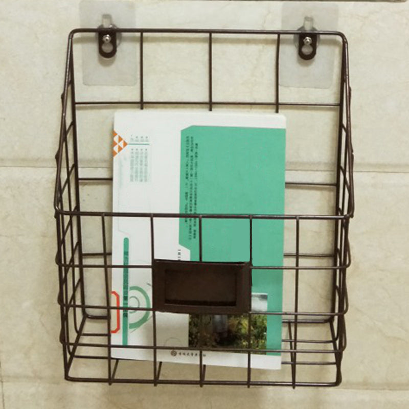 Wall Mounted Bookshelf Contemporary Style Bookcase for Home Study Room 9.8"L x 3.9"W x 11.8"H Bronze Clearhalo 'Bookcases' 'furn' 'furn_bookcases' 'Furniture' 'Office Furniture' 5122782