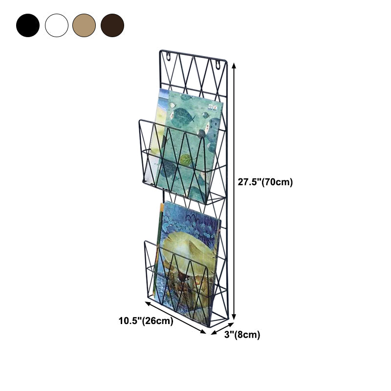 Wall Mounted Bookshelf Contemporary Style Bookcase for Home Study Room Clearhalo 'Bookcases' 'furn' 'furn_bookcases' 'Furniture' 'Office Furniture' 5122794