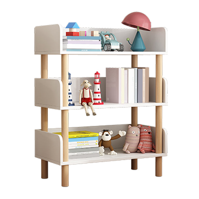 Modern Style Bookshelf Engineer Wood Open Back Bookcase for Home 15.7"L x 9.4"W x 34.3"H White Clearhalo 'Bookcases' 'furn' 'furn_bookcases' 'Furniture' 'Office Furniture' 5122796