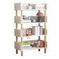 Modern Style Bookshelf Engineer Wood Open Back Bookcase for Home 15.7"L x 9.4"W x 46.5"H White Clearhalo 'Bookcases' 'furn' 'furn_bookcases' 'Furniture' 'Office Furniture' 5122799