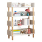 Modern Style Bookshelf Engineer Wood Open Back Bookcase for Home 31.5"L x 9.4"W x 46.5"H White Clearhalo 'Bookcases' 'furn' 'furn_bookcases' 'Furniture' 'Office Furniture' 5122803