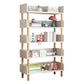 Modern Style Bookshelf Engineer Wood Open Back Bookcase for Home 31.5"L x 9.4"W x 59.1"H White Clearhalo 'Bookcases' 'furn' 'furn_bookcases' 'Furniture' 'Office Furniture' 5122808
