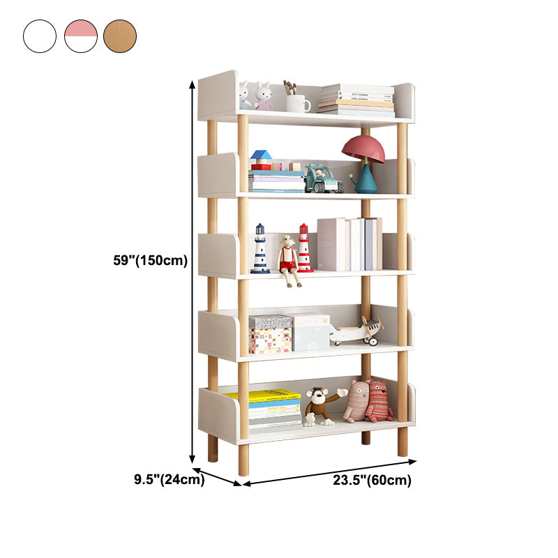 Modern Style Bookshelf Engineer Wood Open Back Bookcase for Home Clearhalo 'Bookcases' 'furn' 'furn_bookcases' 'Furniture' 'Office Furniture' 5122832