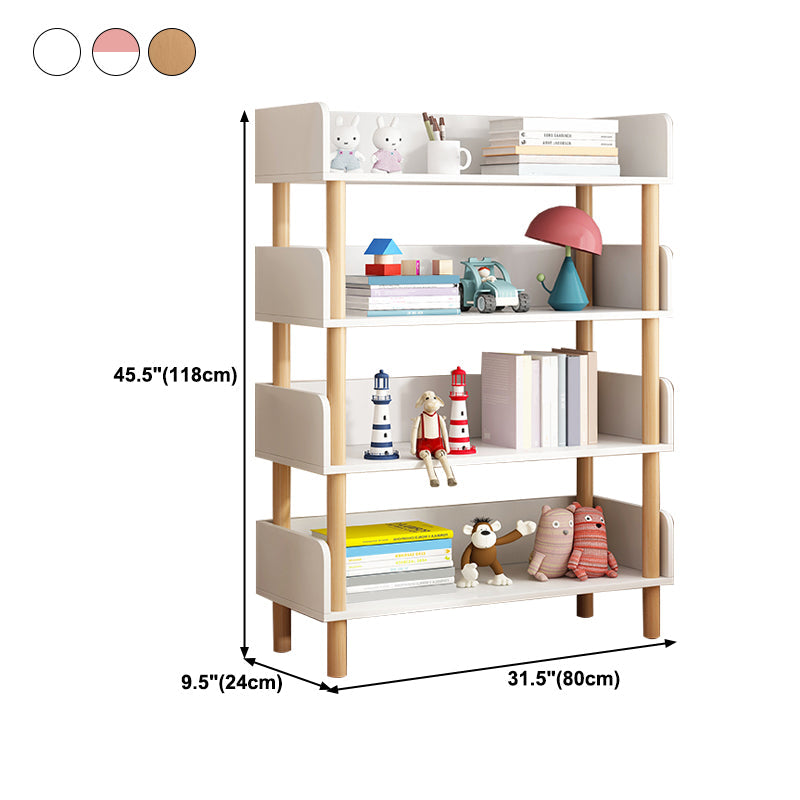 Modern Style Bookshelf Engineer Wood Open Back Bookcase for Home Clearhalo 'Bookcases' 'furn' 'furn_bookcases' 'Furniture' 'Office Furniture' 5122834