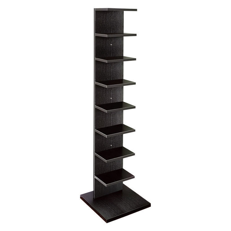 13.78"W Bookshelf Invisible Contemporary Style Bookcase for Office and Home