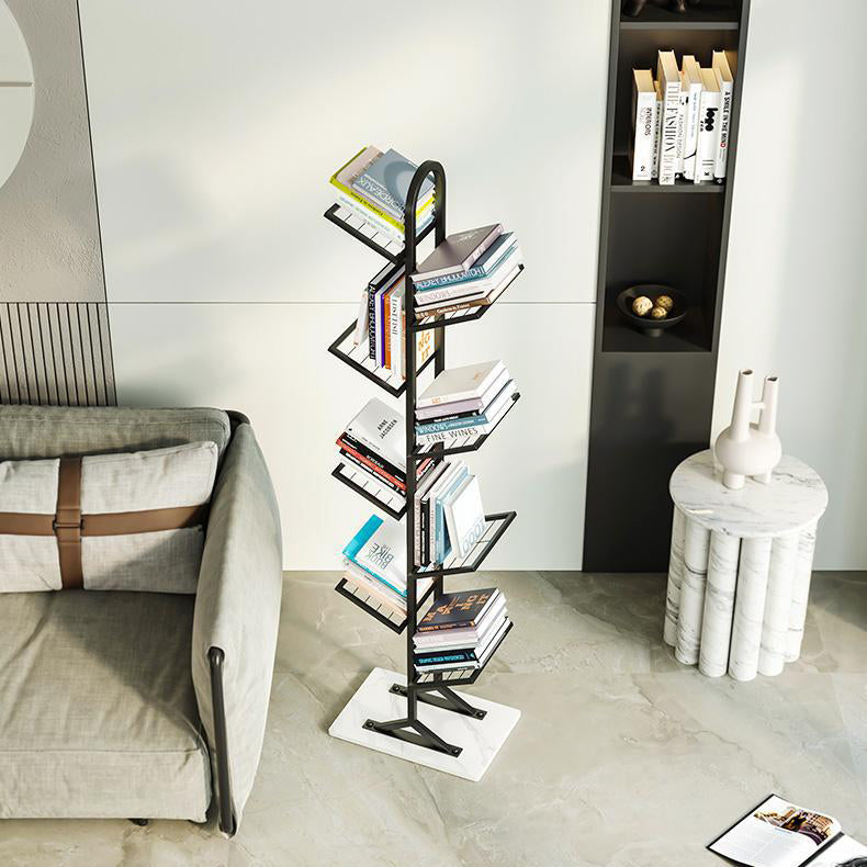 9.49"W Bookshelf Invisible Contemporary Style Bookcase for Office Home