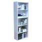 Modern Style Bookshelf Closed Back Wood Bookcase for Home Office