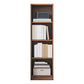 Brown Modern Style Bookshelf Closed Back Wood Bookcase for Home
