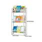 4.57"W Bookshelf Contemporary Style Wall Mounted Pure White Bookcase for Study Room