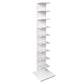 13.78"W Bookshelf Invisible Contemporary Style Bookcase for Office Home