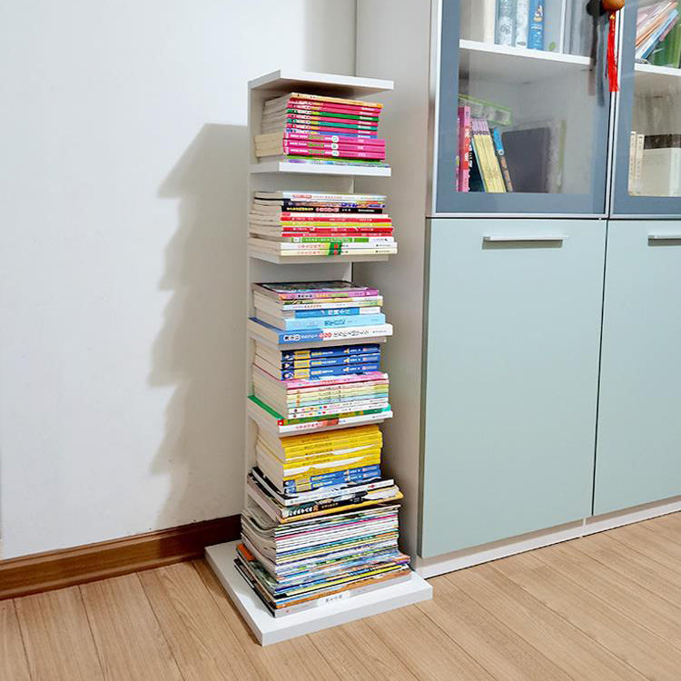 13.78"W Bookshelf Invisible Contemporary Style Bookcase for Office Home