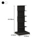 13.78"W Bookshelf Contemporary Style Invisible Bookcase for Home Office