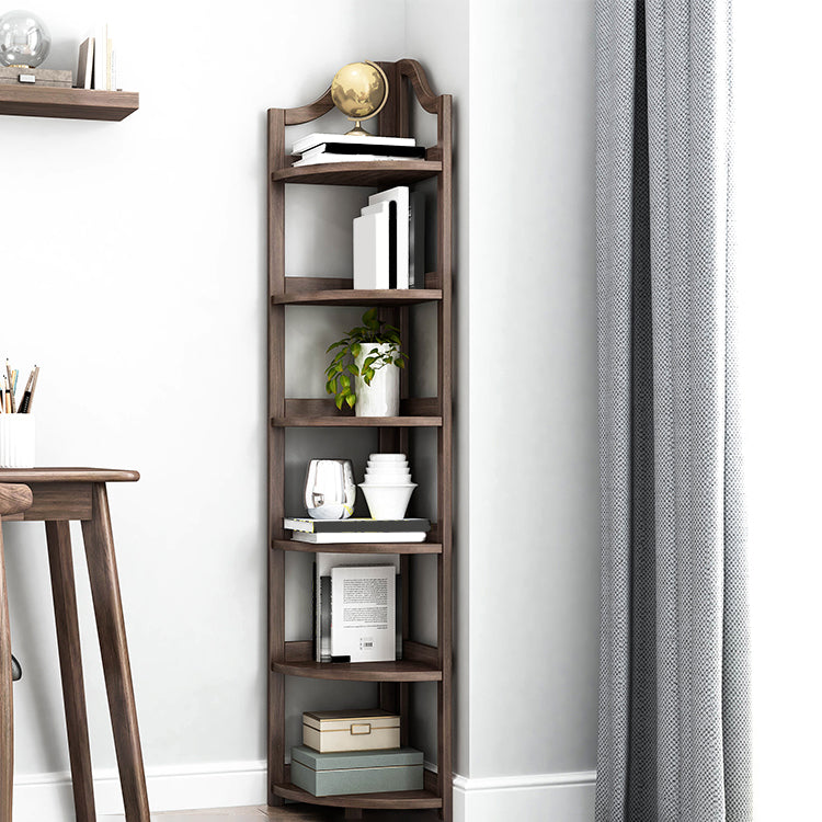 Corner Book Shelf Vertical Modern Shelf Bookcase for Study Room