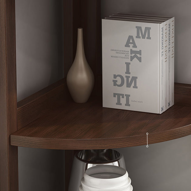 Corner Book Shelf Vertical Modern Shelf Bookcase for Study Room