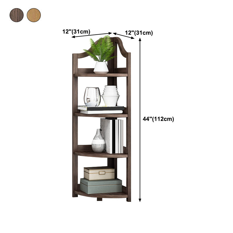 Corner Book Shelf Vertical Modern Shelf Bookcase for Study Room