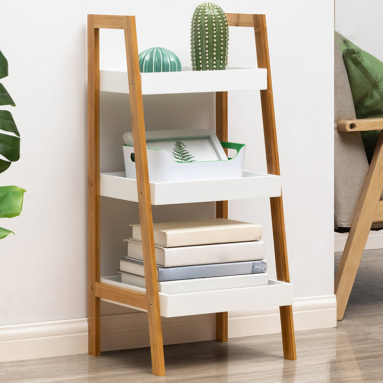 Houten open boekenplank moderne rechthoek boekenkast met planken