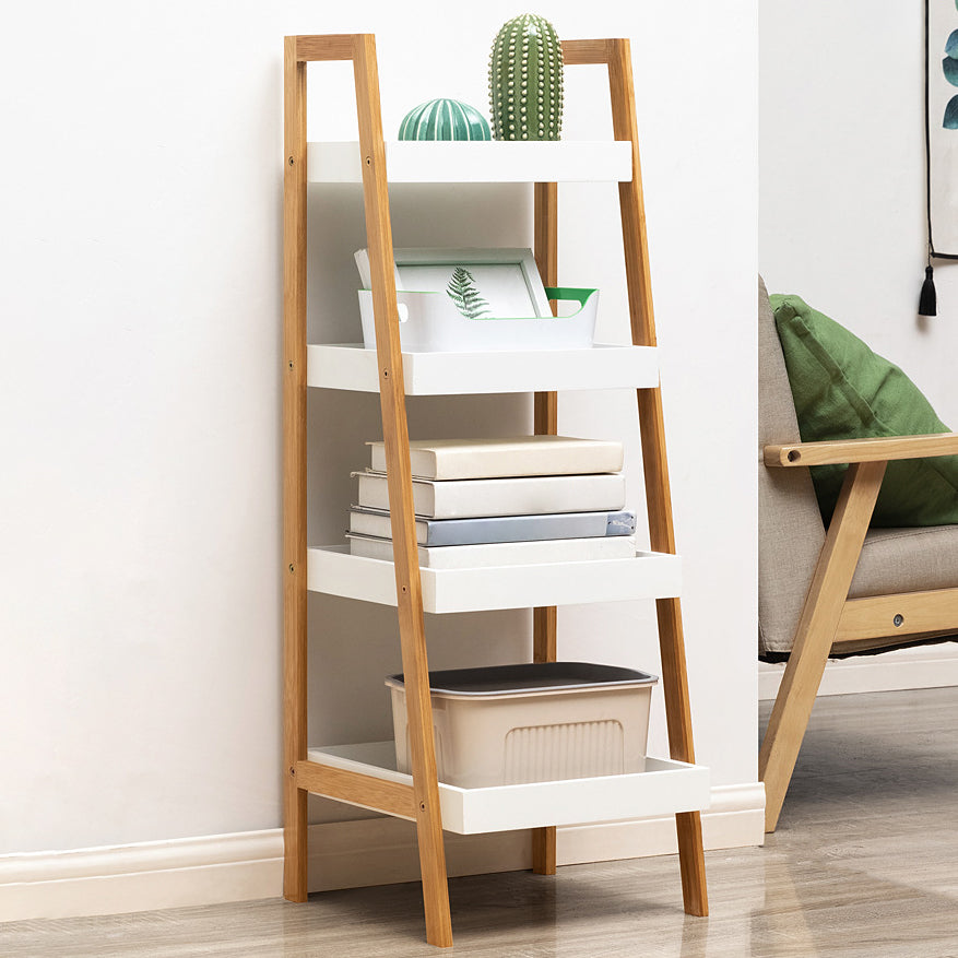 Houten open boekenplank moderne rechthoek boekenkast met planken