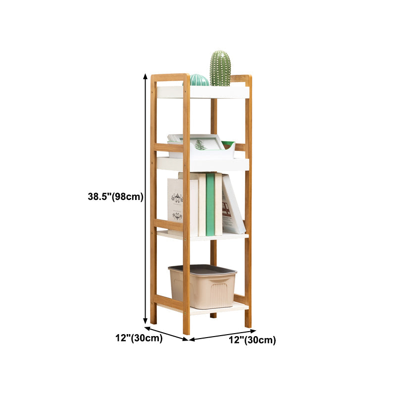 Houten open boekenplank moderne rechthoek boekenkast met planken