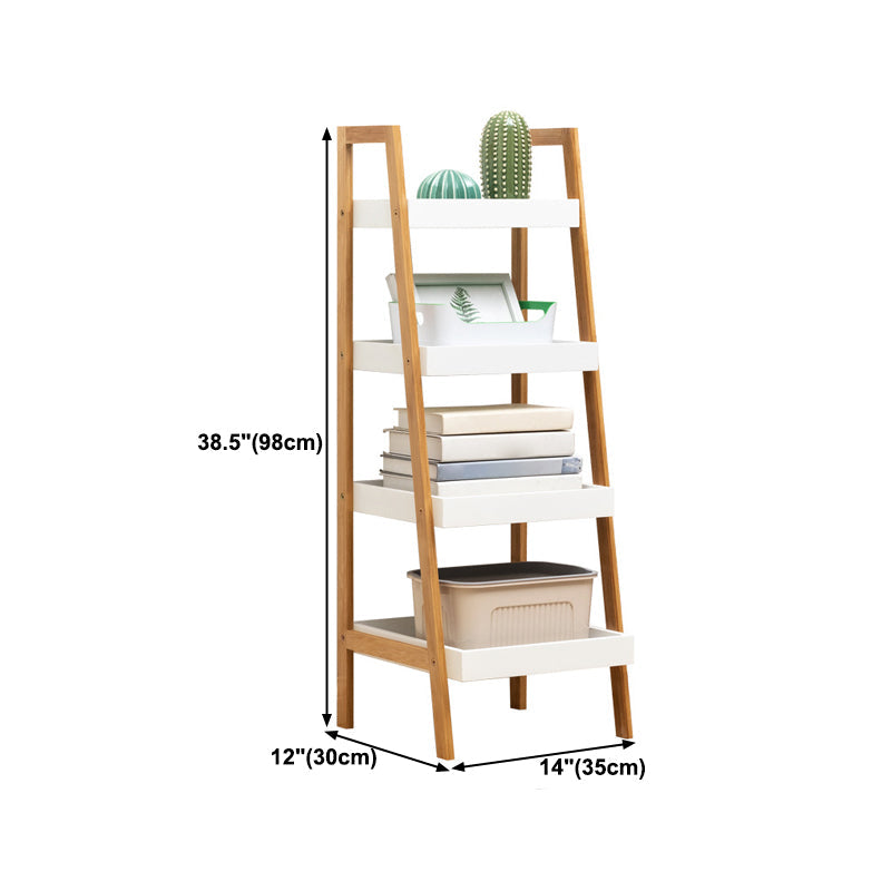 Houten open boekenplank moderne rechthoek boekenkast met planken
