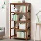 Modern Open Bookshelf Rectangle Wood Bookcase with Shelves for Home