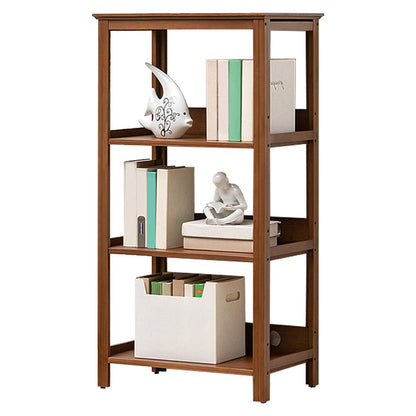 Modern Open Bookshelf Rectangle Wood Bookcase with Shelves for Home