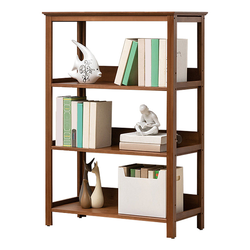 Modern Open Bookshelf Rectangle Wood Bookcase with Shelves for Home