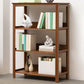 Modern Open Bookshelf Rectangle Wood Bookcase with Shelves for Home