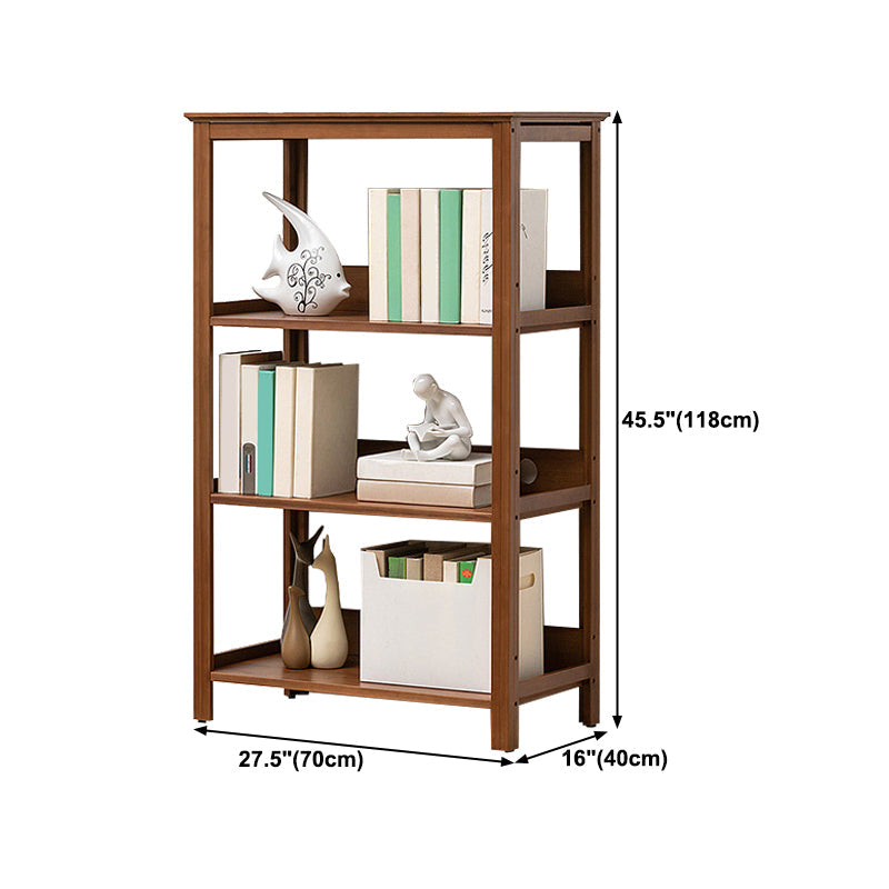 Modern Open Bookshelf Rectangle Wood Bookcase with Shelves for Home
