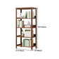 Modern Open Bookshelf Rectangle Wood Bookcase with Shelves for Home