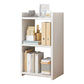 Standard Shelf Bookcase Contemporary Book Shelf for Home Office 11.8"L x 9.4"W x 25.6"H White Clearhalo 'Bookcases' 'furn' 'furn_bookcases' 'Furniture' 'Office Furniture' 5123172