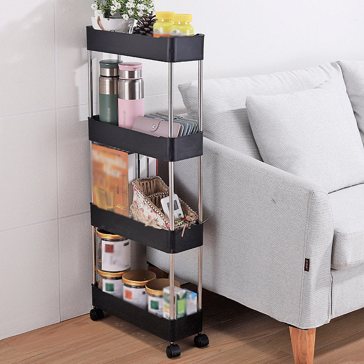 Plastic Bookshelf Contemporary Style Bookcase Open Shelf Bookcase for Study Room Office
