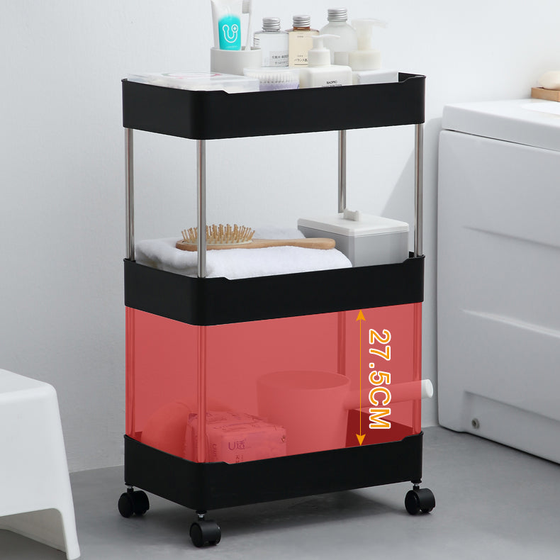 Plastic Bookshelf Contemporary Style Bookcase Open Shelf Bookcase for Study Room Office