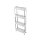 Plastic Bookshelf Contemporary Style Bookcase Open Shelf Bookcase for Study Room Office