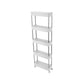Plastic Bookshelf Contemporary Style Bookcase Open Shelf Bookcase for Study Room Office