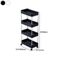 Plastic Bookshelf Contemporary Style Bookcase Open Shelf Bookcase for Study Room Office