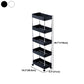Plastic Bookshelf Contemporary Style Bookcase Open Shelf Bookcase for Study Room Office