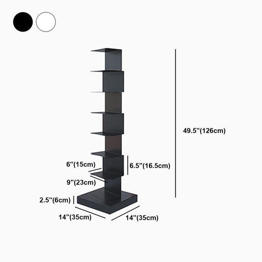 Invisible Bookshelf Contemporary Style Closed Back Bookcase for Home and Office