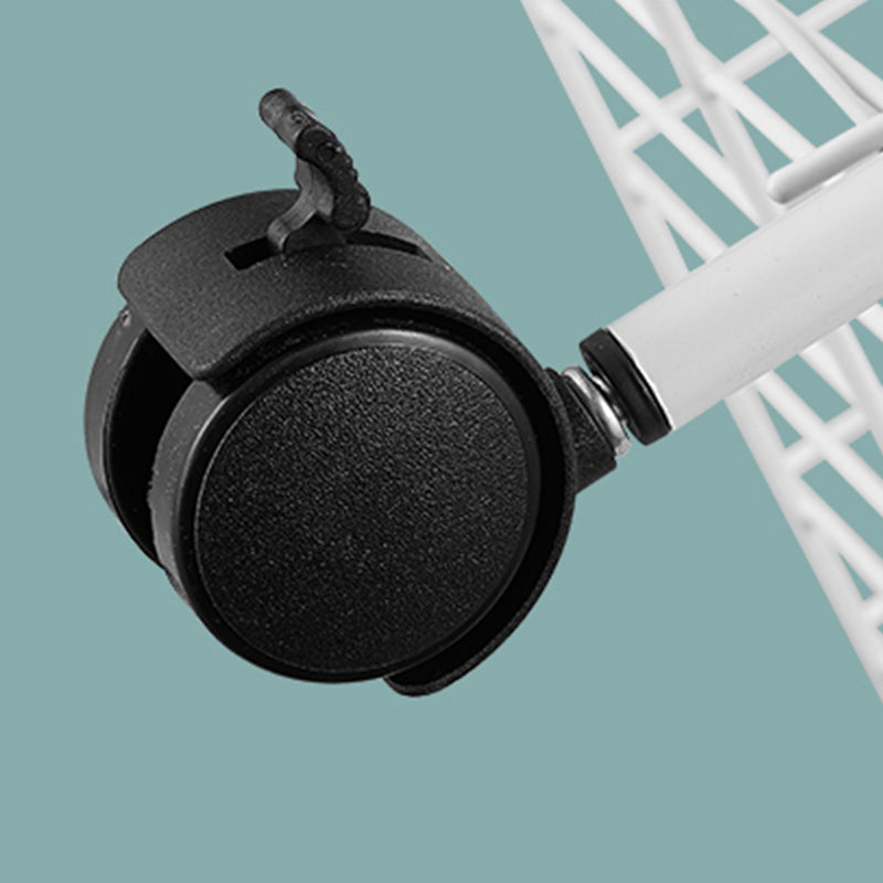 Industrial Metal Geometric Bookcase Open Back Bookcase with Wheels Clearhalo 'Bookcases' 'furn' 'furn_bookcases' 'Furniture' 'Office Furniture' 5123261