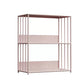 Scandinavian Open Back Bookshelf Metal Shelf Bookcase for Study Room
